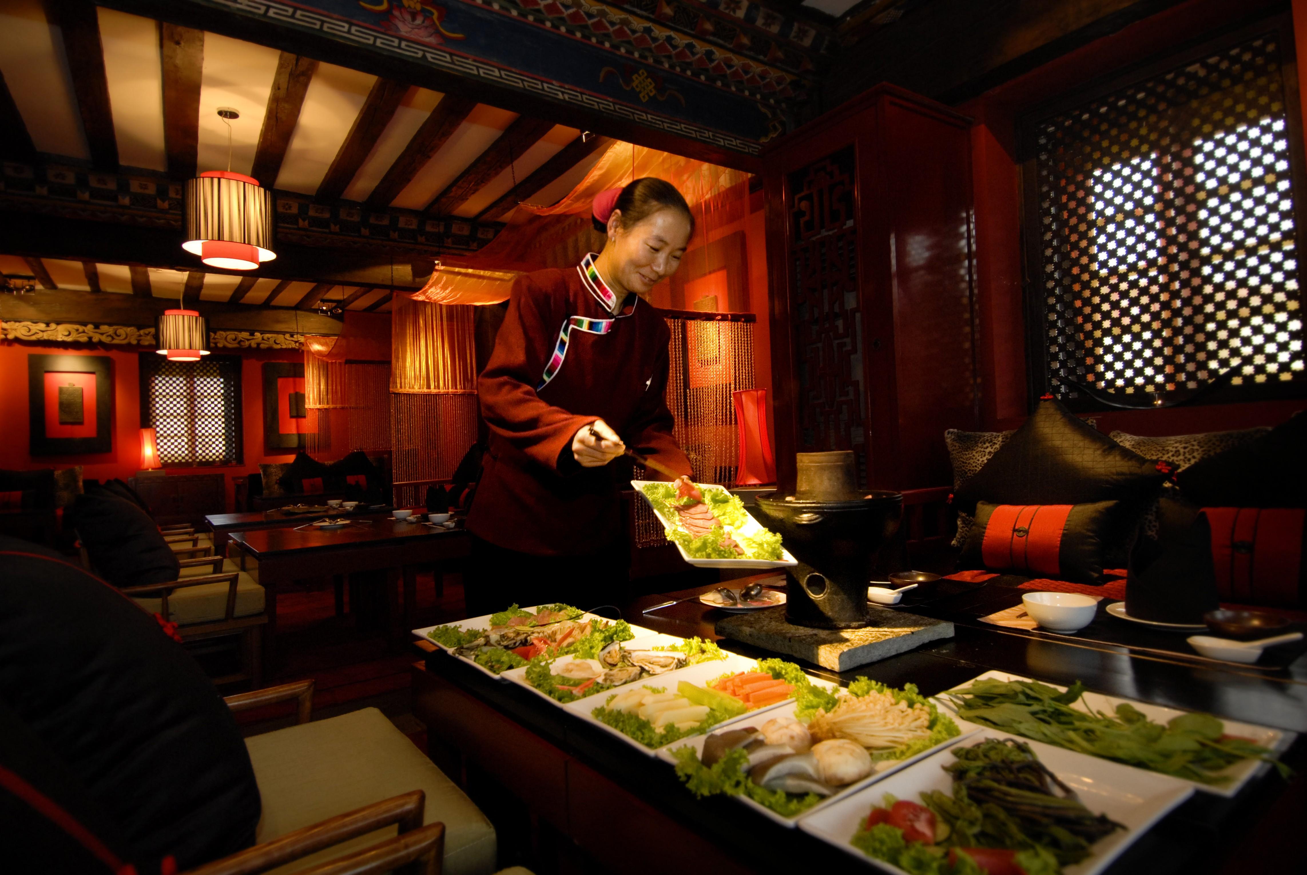 Banyan Tree Ringha Hotell Shangri-La Restaurant bilde